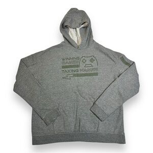 Therabouts Boy’s Video Game Graphic Hoodie Gray Size XL Husky